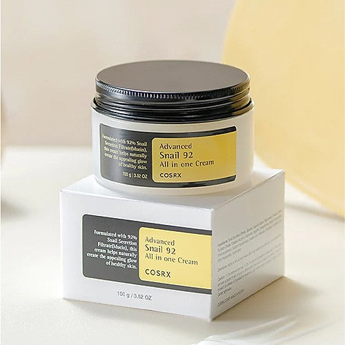 COSRX Advanced Snail 92 Crema tutto in uno, 3,53 oz/100 g | Secrezione idratante della mucina di lumaca filtrata al 92% | Idratante viso, lunga durata, idratazione profonda e intensa, 100 g