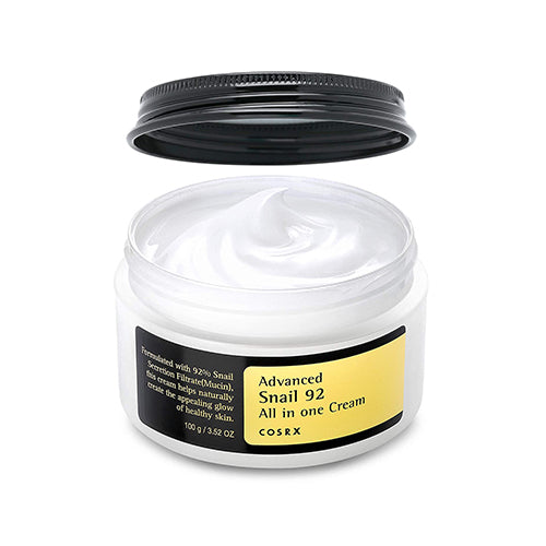 COSRX Advanced Snail 92 Crema tutto in uno, 3,53 oz/100 g | Secrezione idratante della mucina di lumaca filtrata al 92% | Idratante viso, lunga durata, idratazione profonda e intensa, 100 g