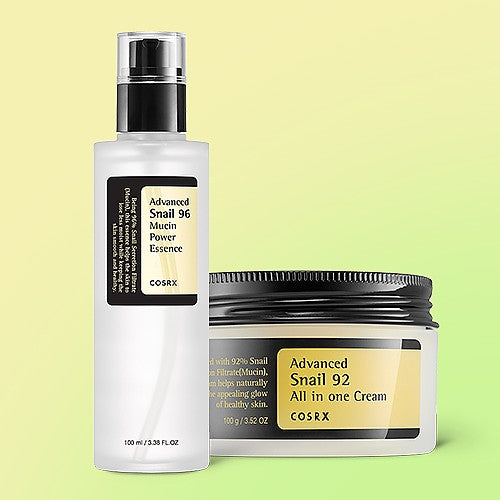 COSRX Best snail set: Snail 92 All-in-One Cream 100 g + Snail 96 Mucin Power Essence 100 ml